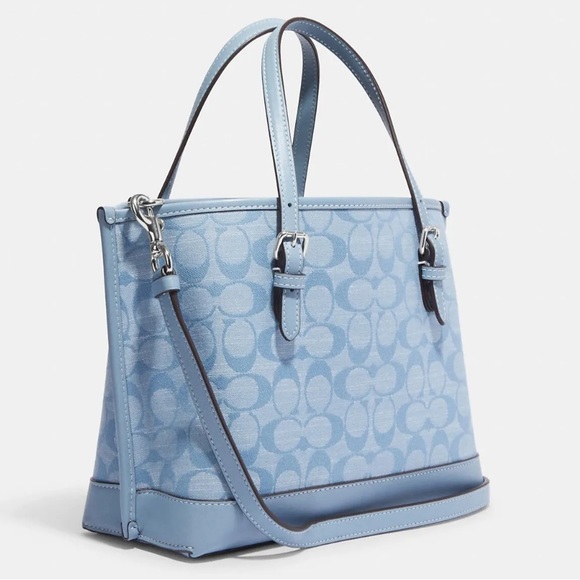 Coach | Bags | Coach Mollie Tote 25 In Signature Chambray Ch228